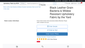 Kovi Fabrics - K6234 Black 4-Way Stretch Upholstery Fabric