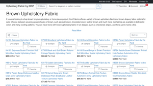 KOVI Fabrics - Brown Upholstery Options