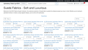 KOVI Fabrics - Suede Collection