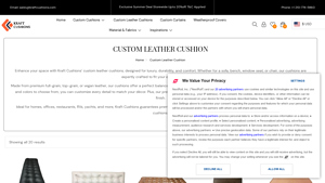 Kraft Cushions - Custom Luxury Leather Cushions