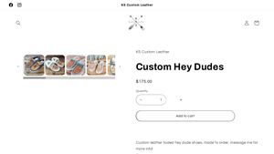 KS Custom Leather - Custom Hey Dudes
