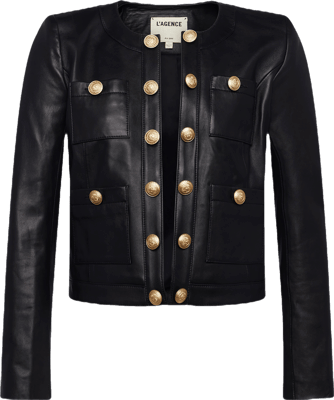 An application scenario or product detail of l agence leather jacket - Image 9