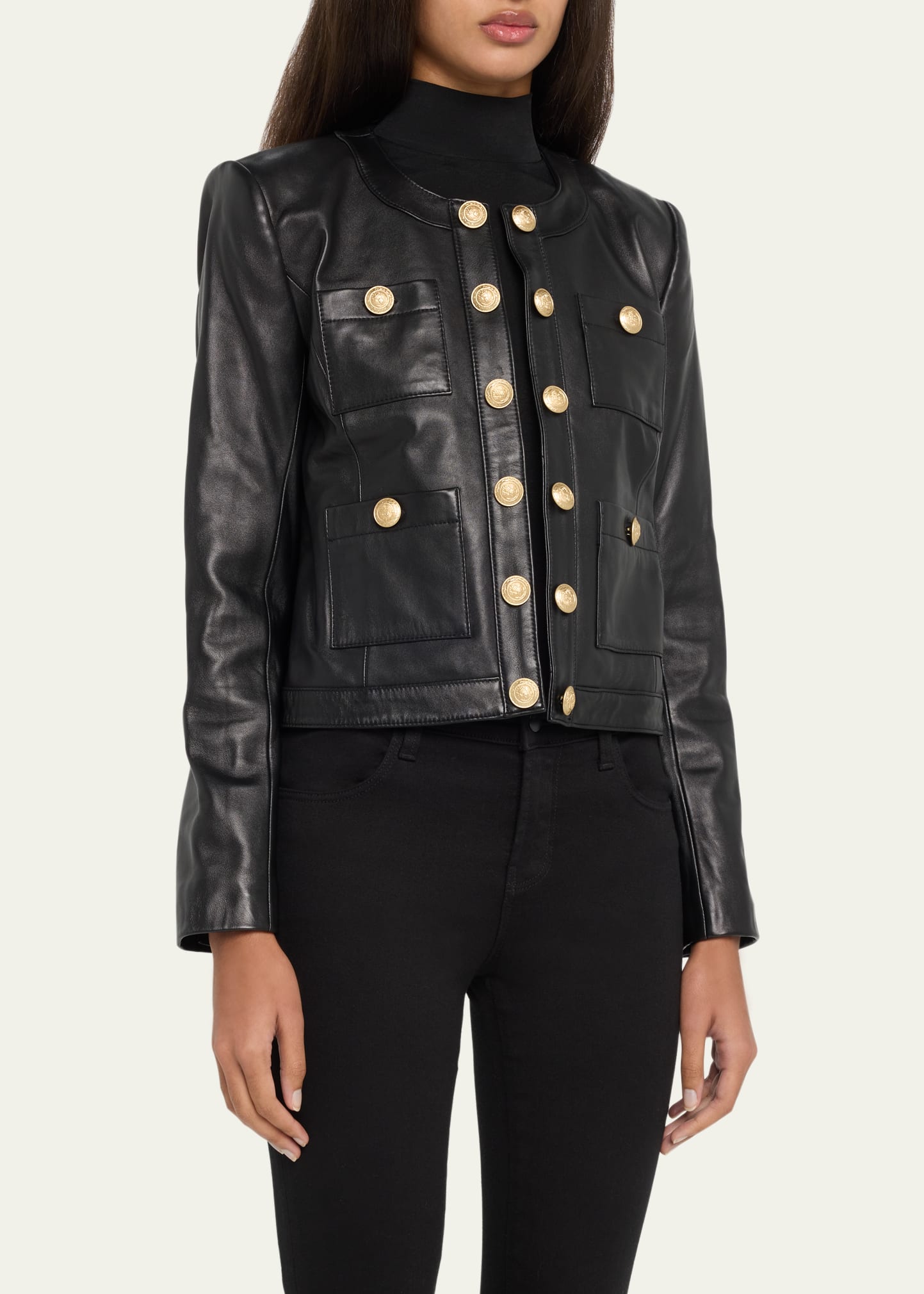 An application scenario or product detail of l agence leather jacket - Image 17