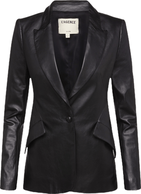 An application scenario or product detail of l'agence leather blazer - Image 4