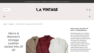 La Vintage - Vintage Leather Jacket Assortment