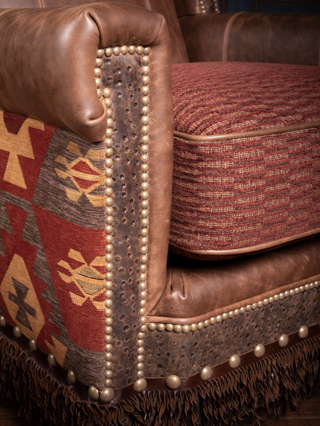 An application scenario or product detail of leather and fabric chair - Image 21