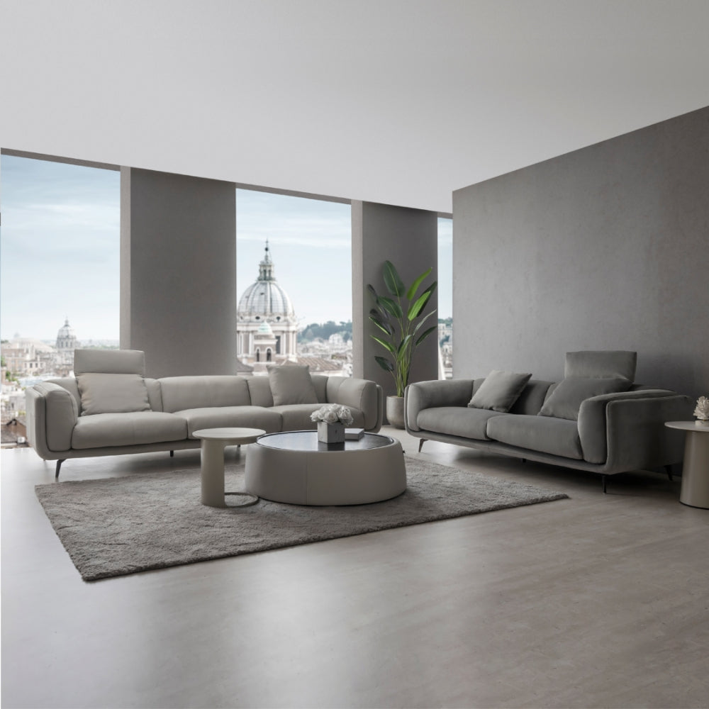 An application scenario or product detail of leather and fabric sofa combinations - Image 18