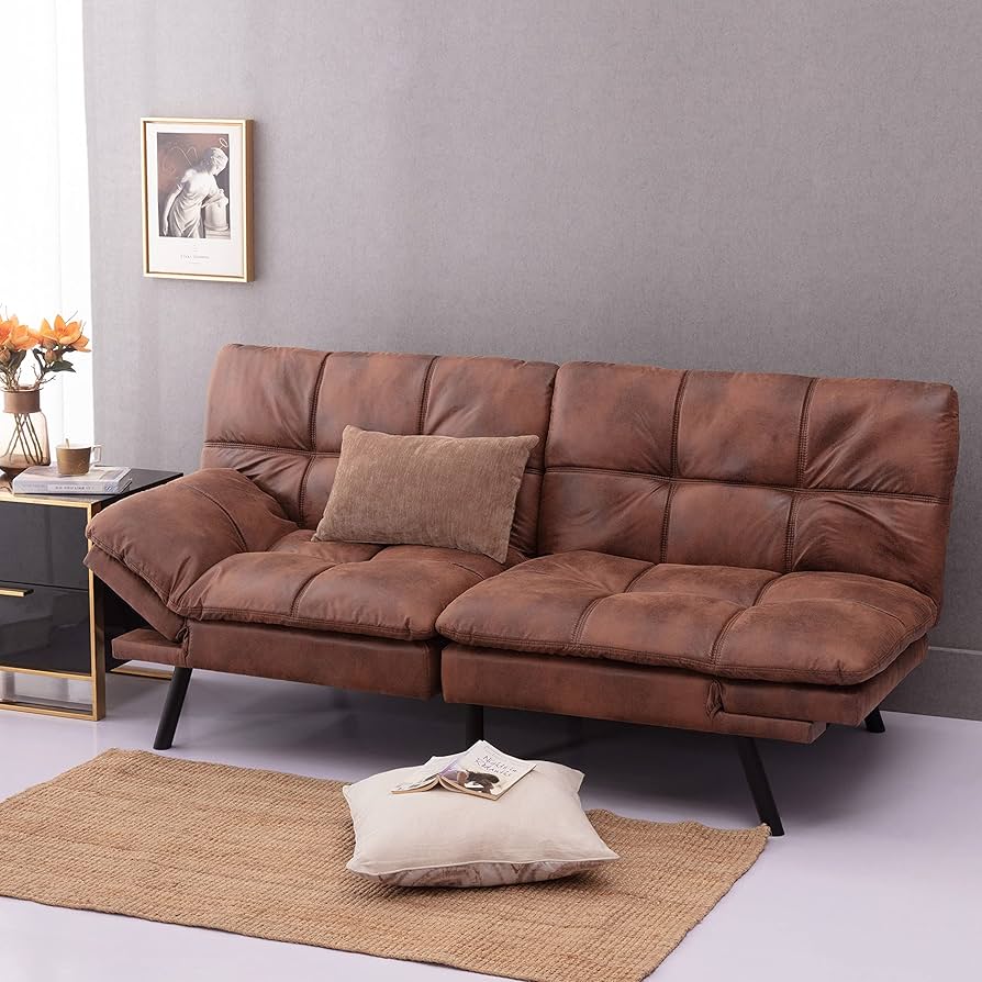 An application scenario or product detail of leather and suede sofa - Image 12