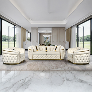 An application scenario or product detail of leather and suede sofa - Image 22