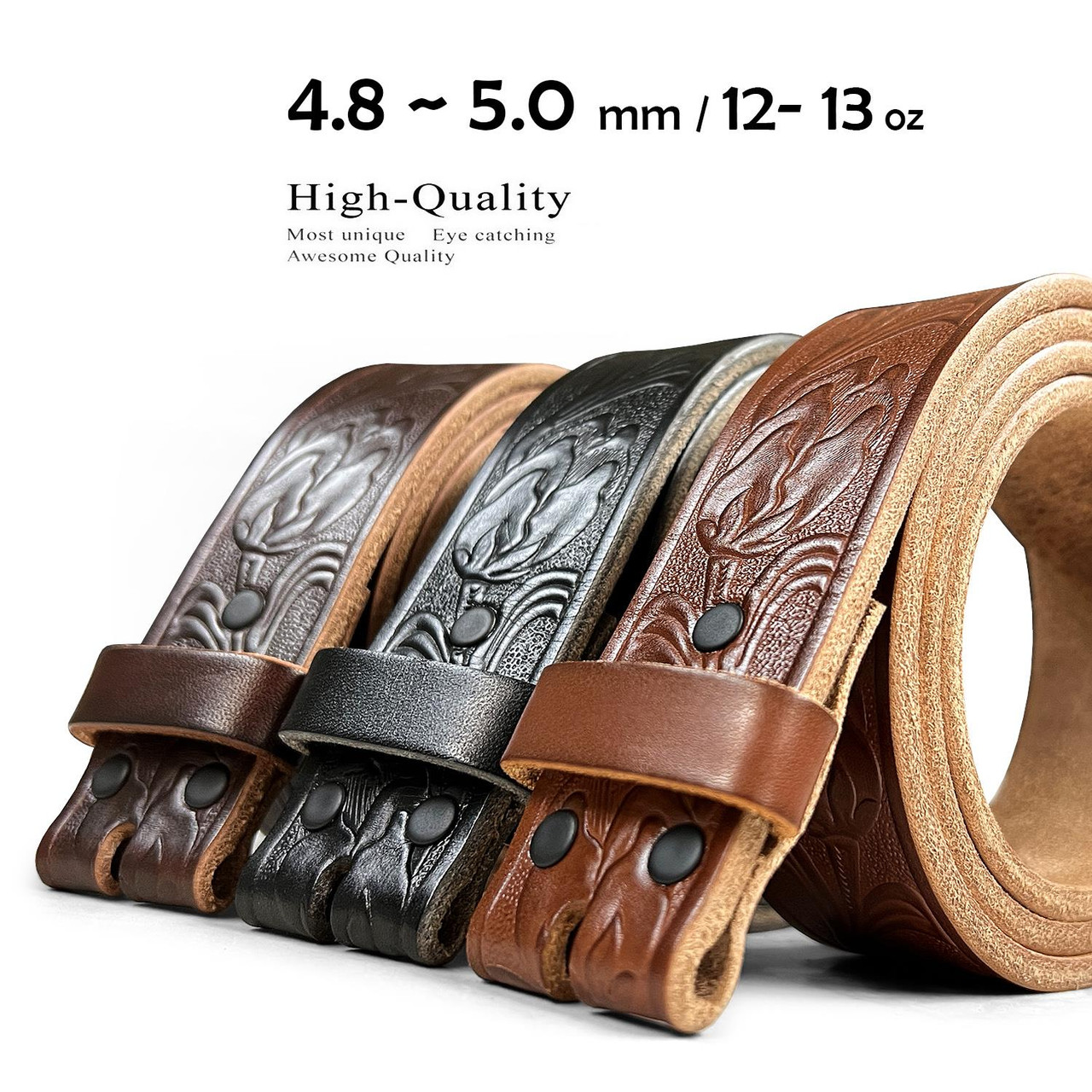An application scenario or product detail of leather belt thickness - Image 18
