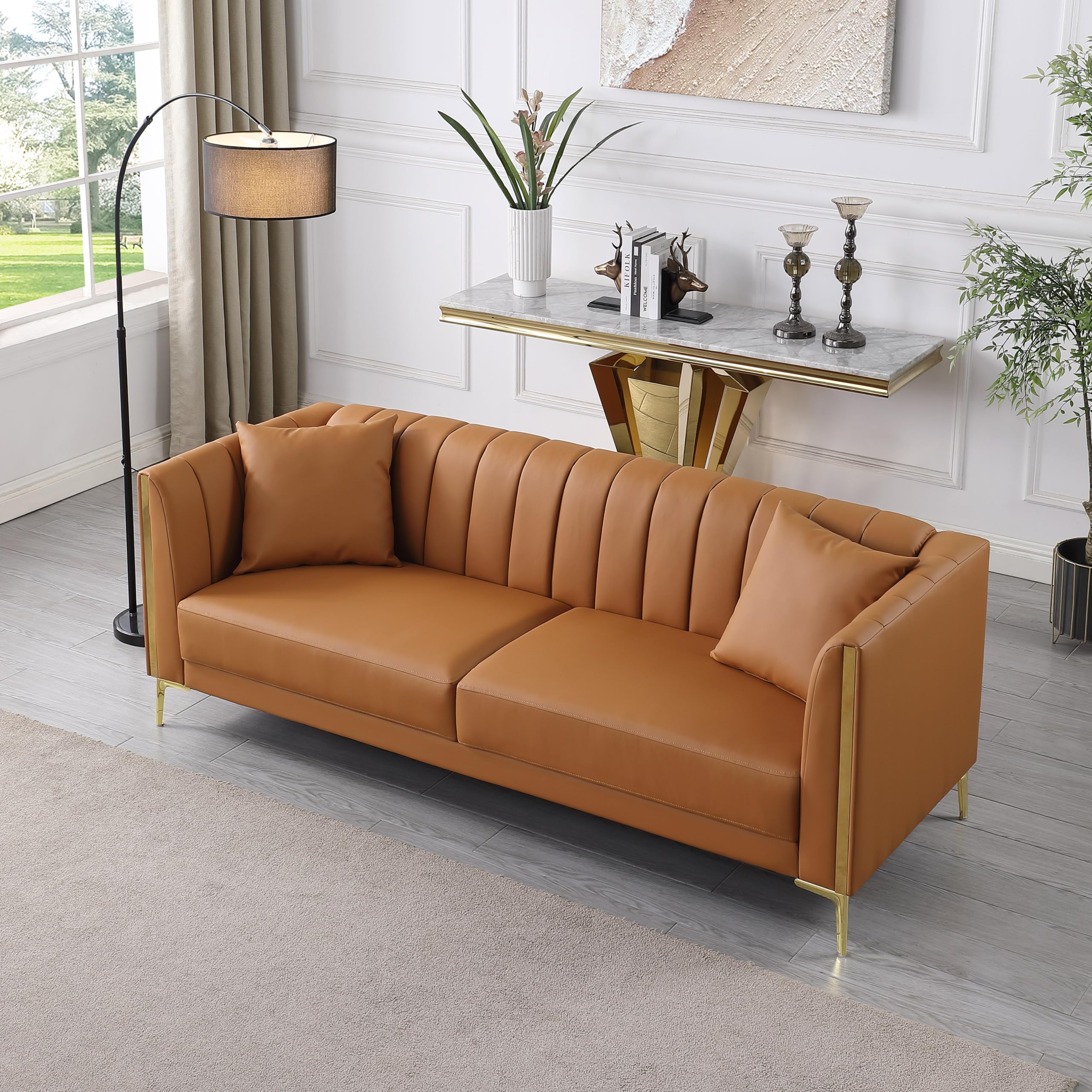 An application scenario or product detail of leather chair with fabric sofa - Image 18