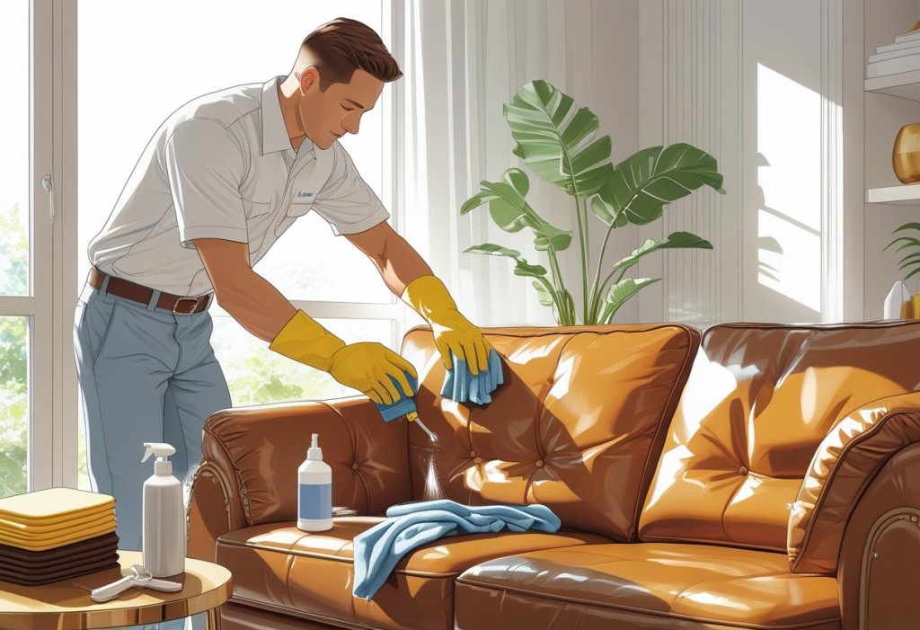 An application scenario or product detail of leather cleaning service - Image 3