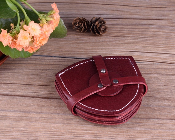 An application scenario or product detail of leather coasters bulk - Image 11