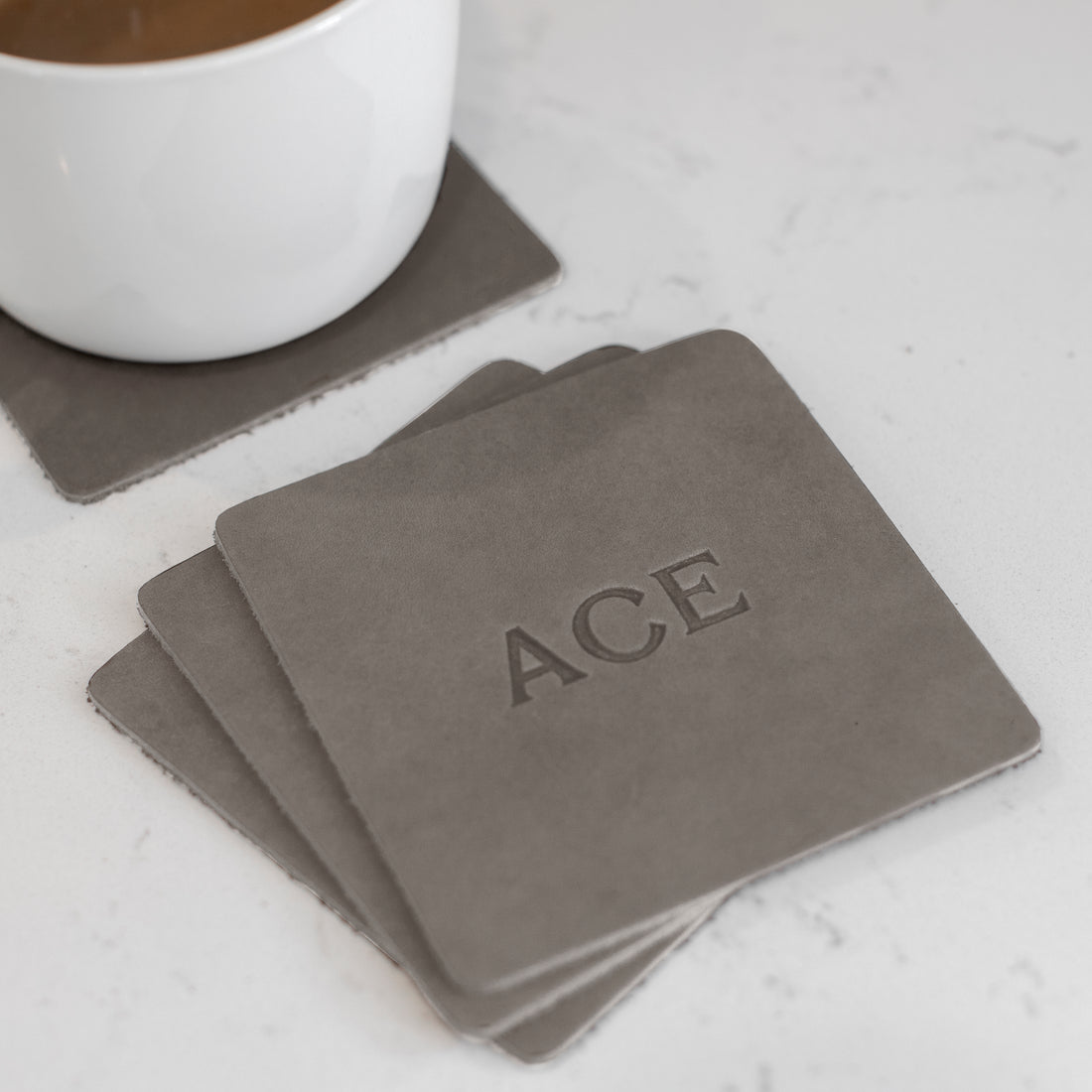 An application scenario or product detail of leather coasters bulk - Image 13