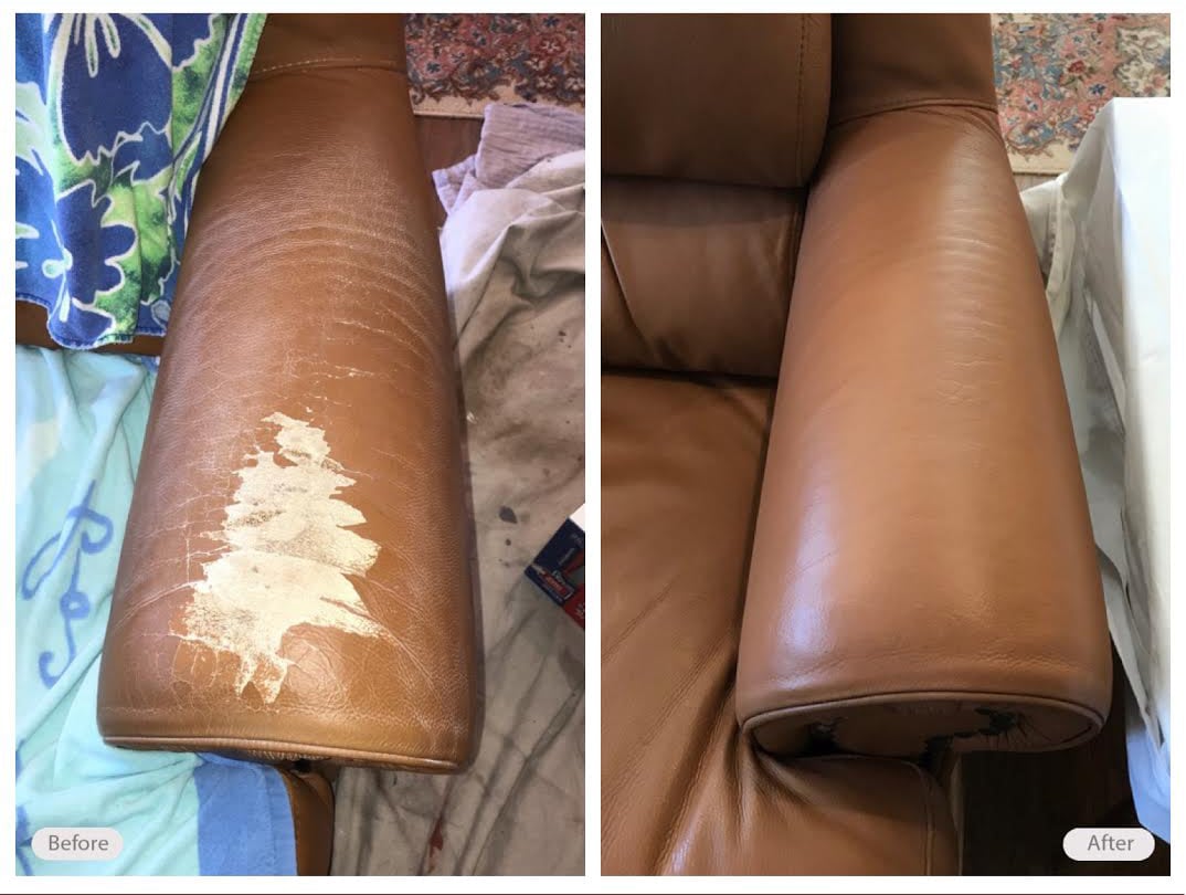 An application scenario or product detail of leather couch repair service - Image 3