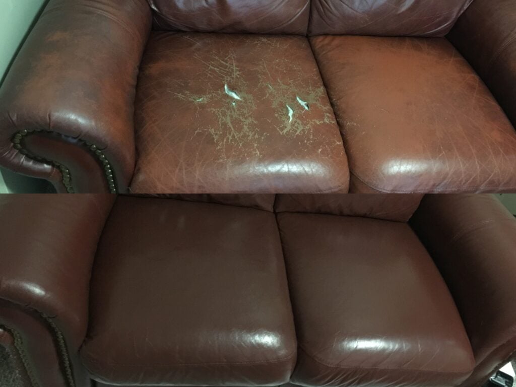An application scenario or product detail of leather couch repair service - Image 7