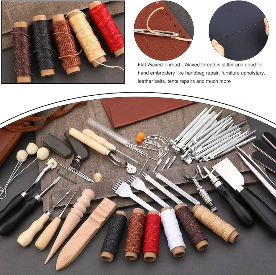 An application scenario or product detail of leather craft tools and supplies - Image 16