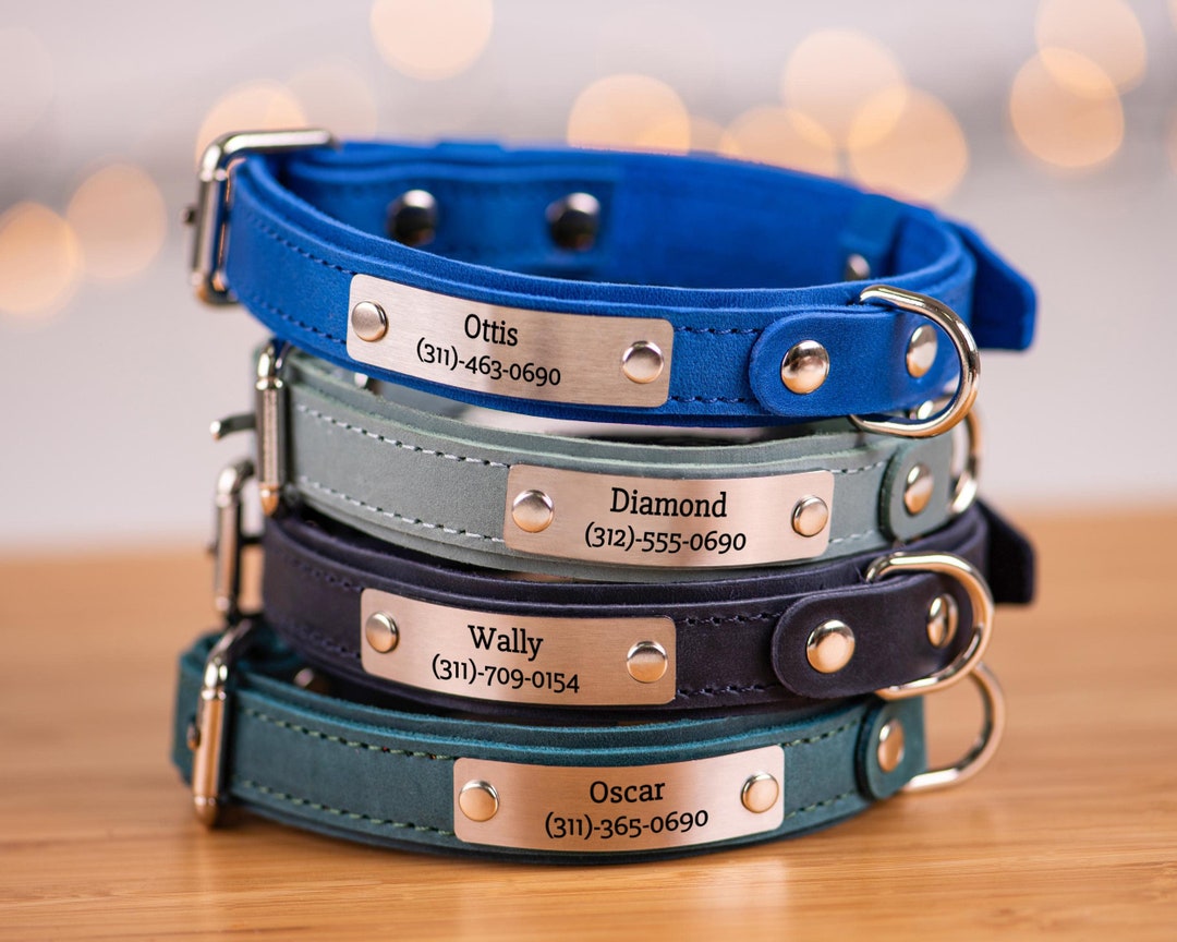 An application scenario or product detail of leather dog collars custom made - Image 2