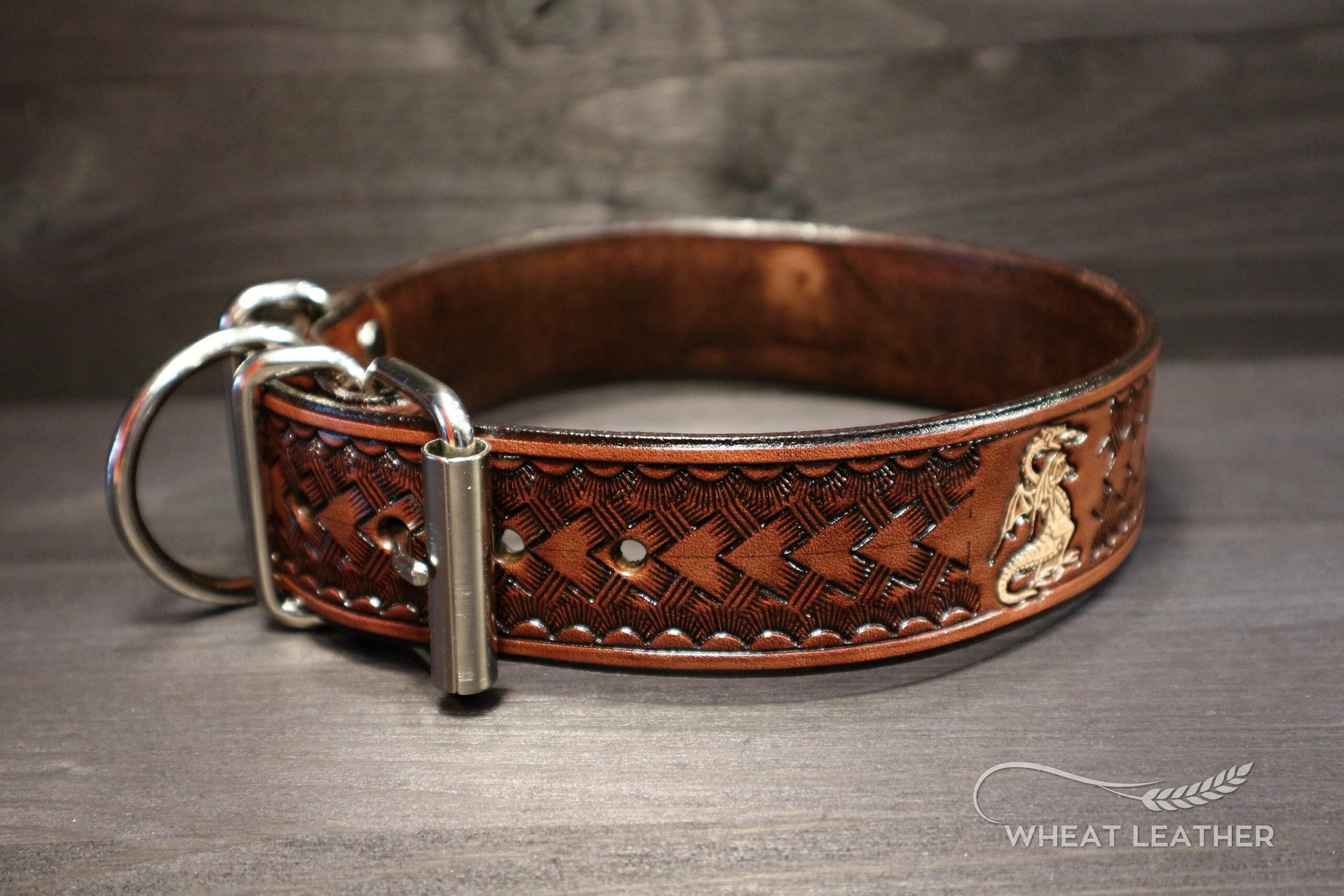 An application scenario or product detail of leather dog collars custom made - Image 14