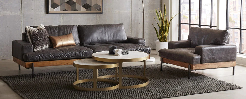 An application scenario or product detail of leather for sofa upholstery - Image 3