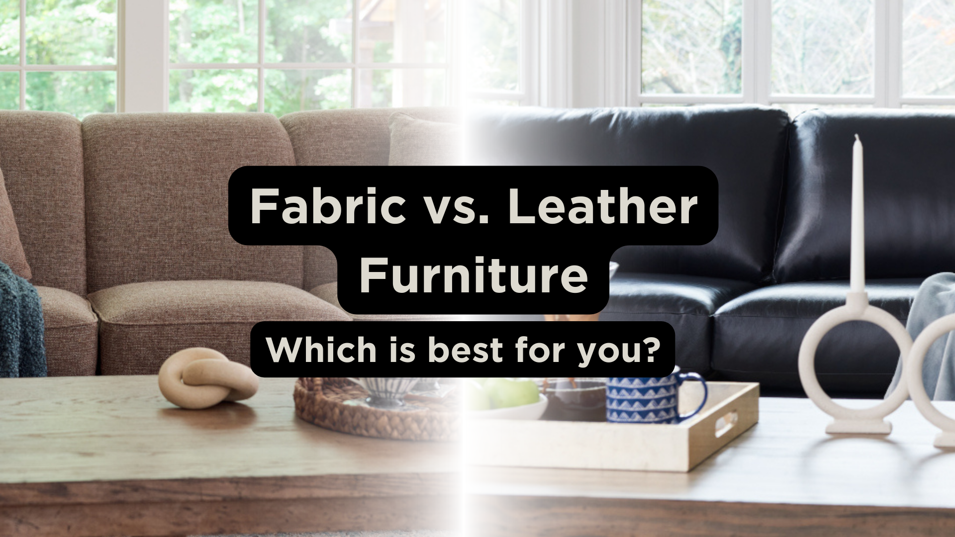 An application scenario or product detail of leather furniture vs fabric - Image 17