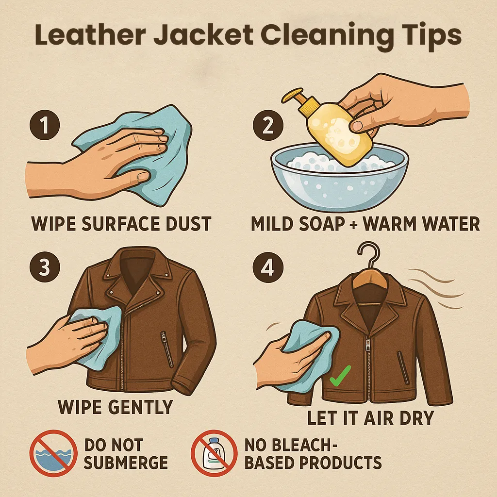 An application scenario or product detail of leather jacket cleaning service - Image 7