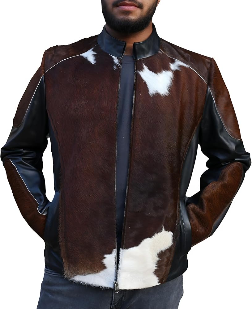 An application scenario or product detail of leather jacket cowhide - Image 6