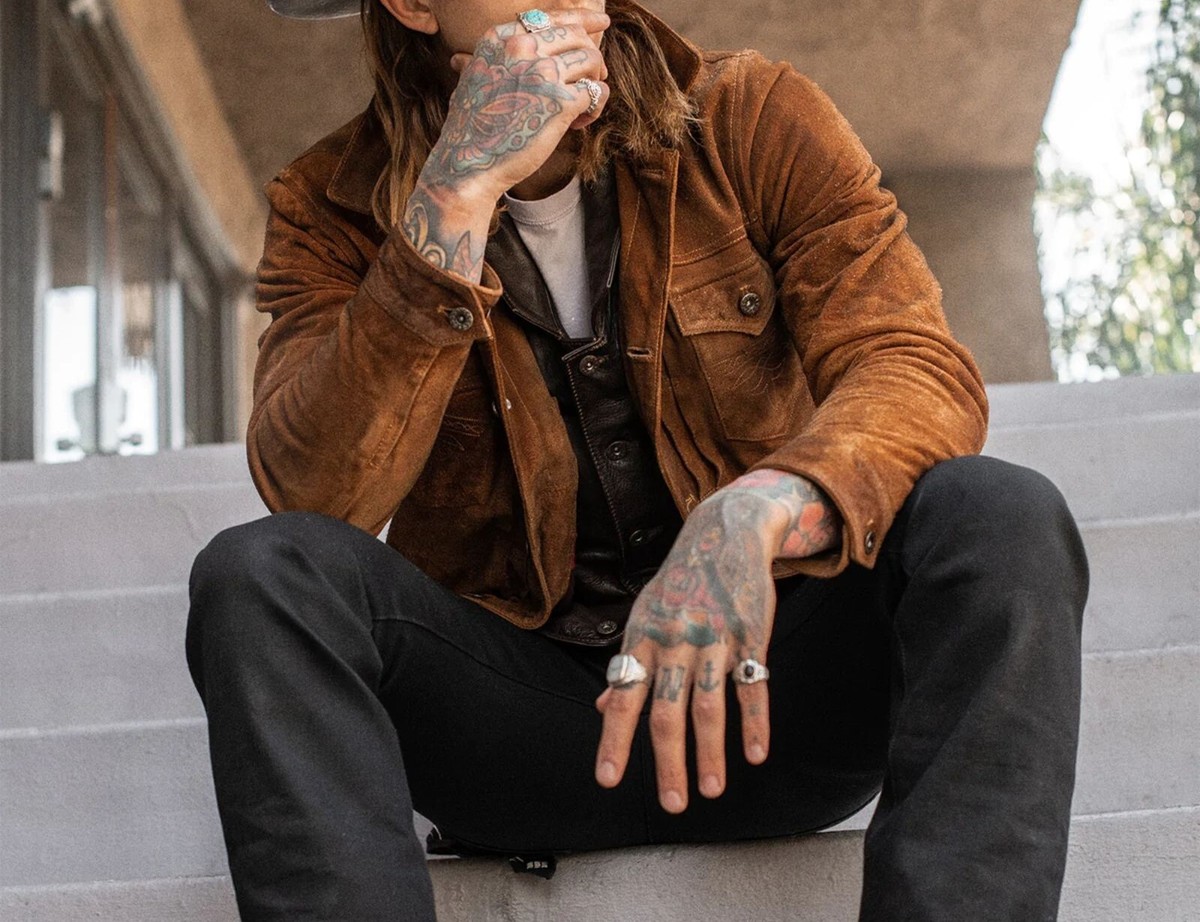 An application scenario or product detail of leather jacket cowhide - Image 11