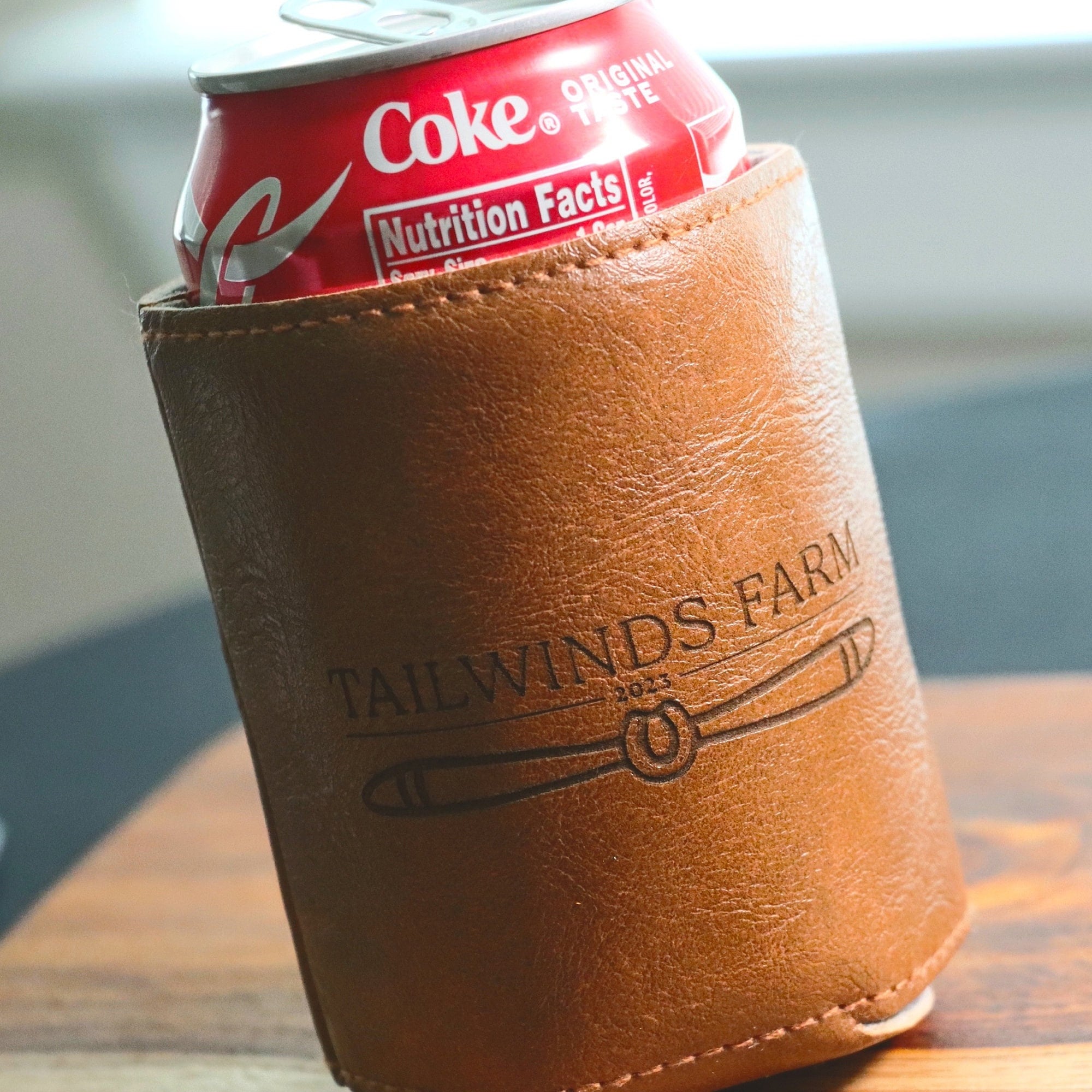 An application scenario or product detail of leather koozie bulk - Image 9