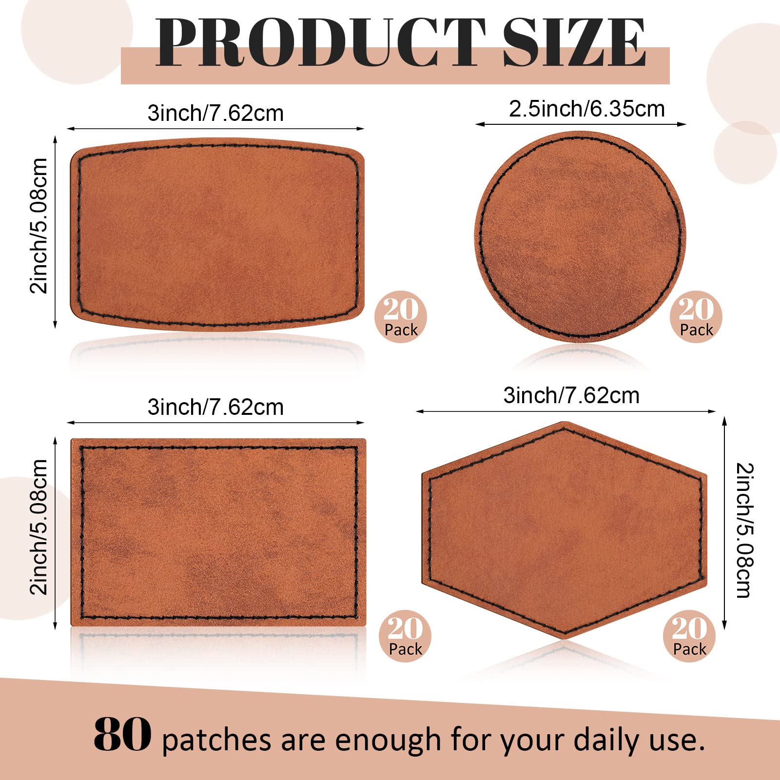 An application scenario or product detail of leather patches for hats wholesale - Image 10