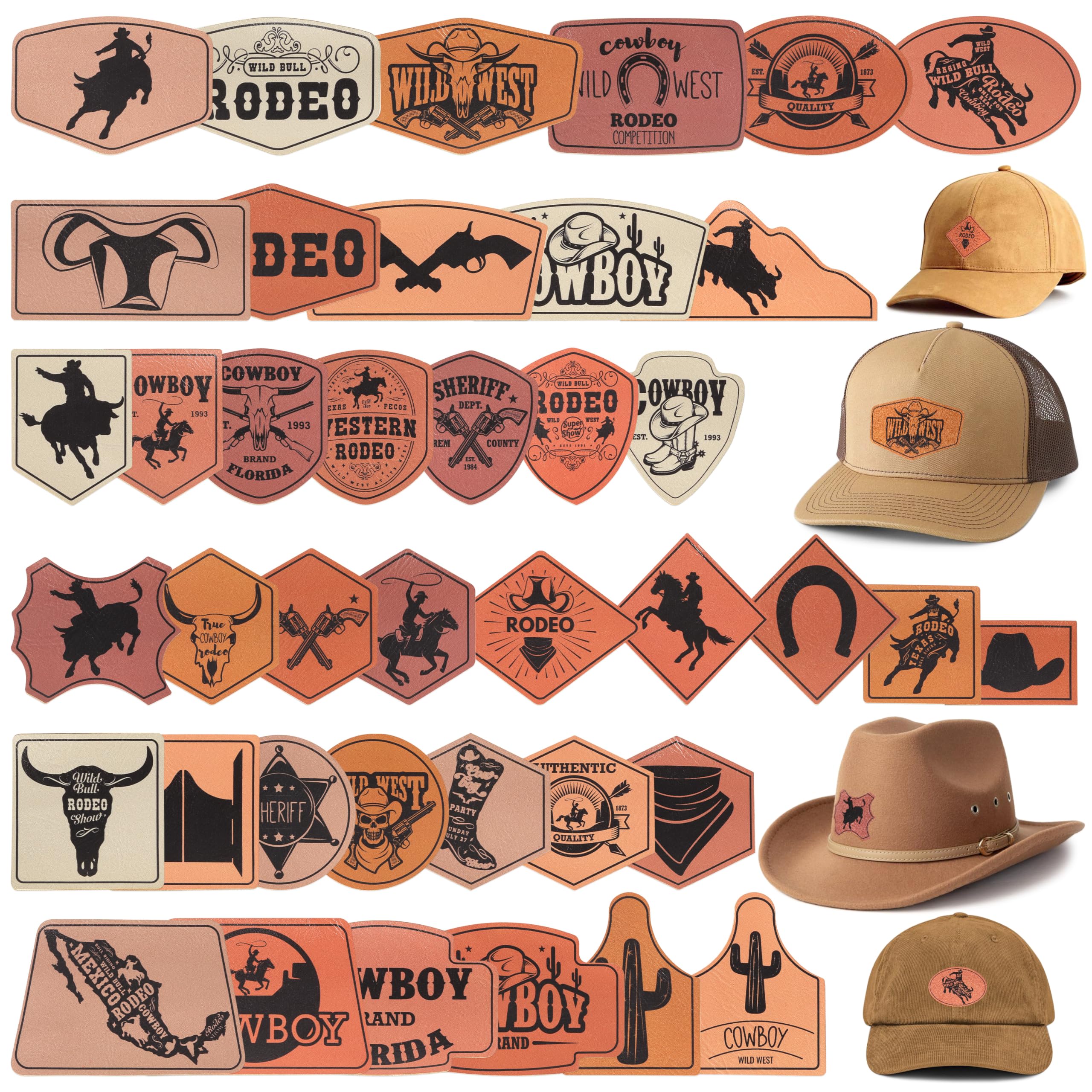 An application scenario or product detail of leather patches for hats wholesale - Image 13
