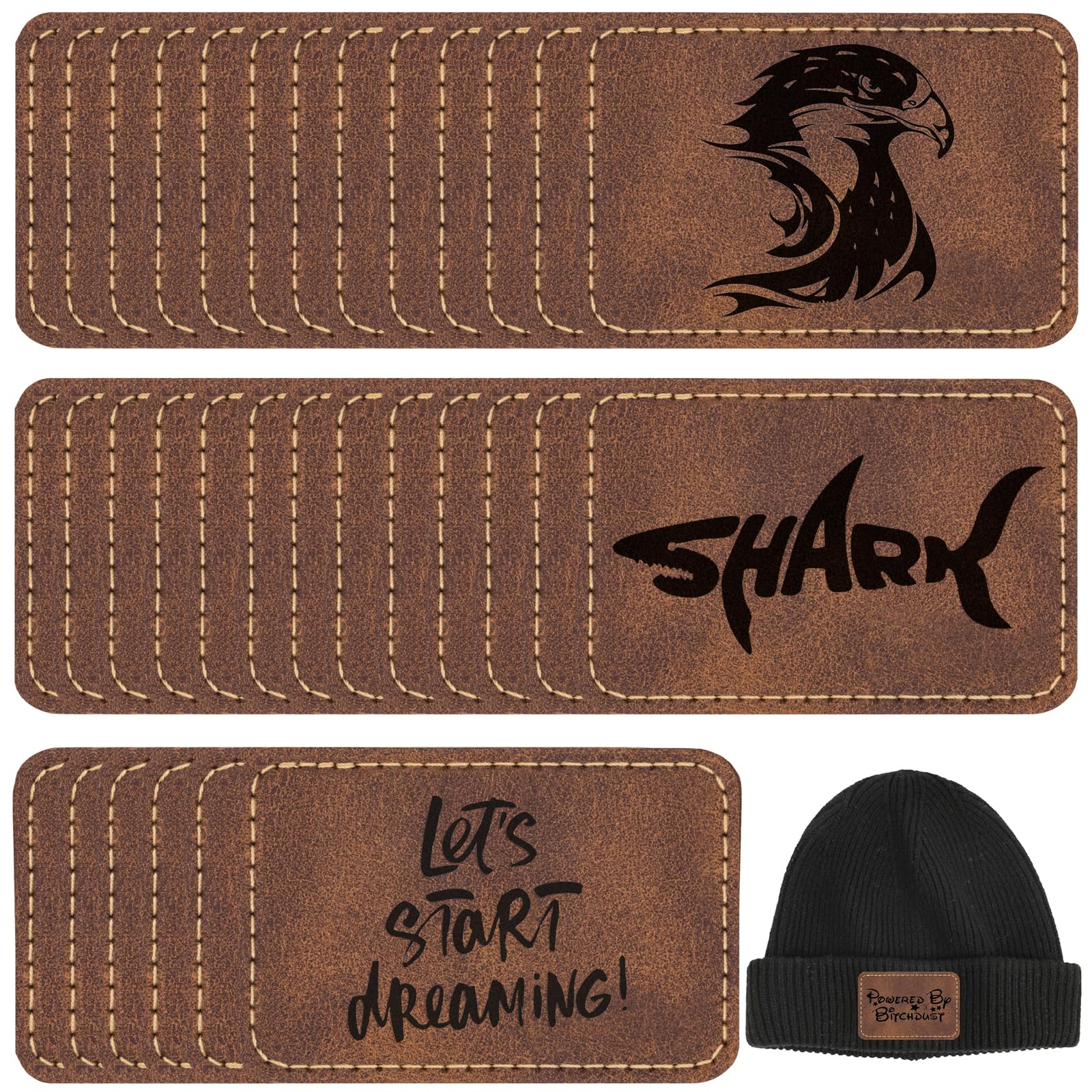 An application scenario or product detail of leather patches for hats wholesale - Image 19