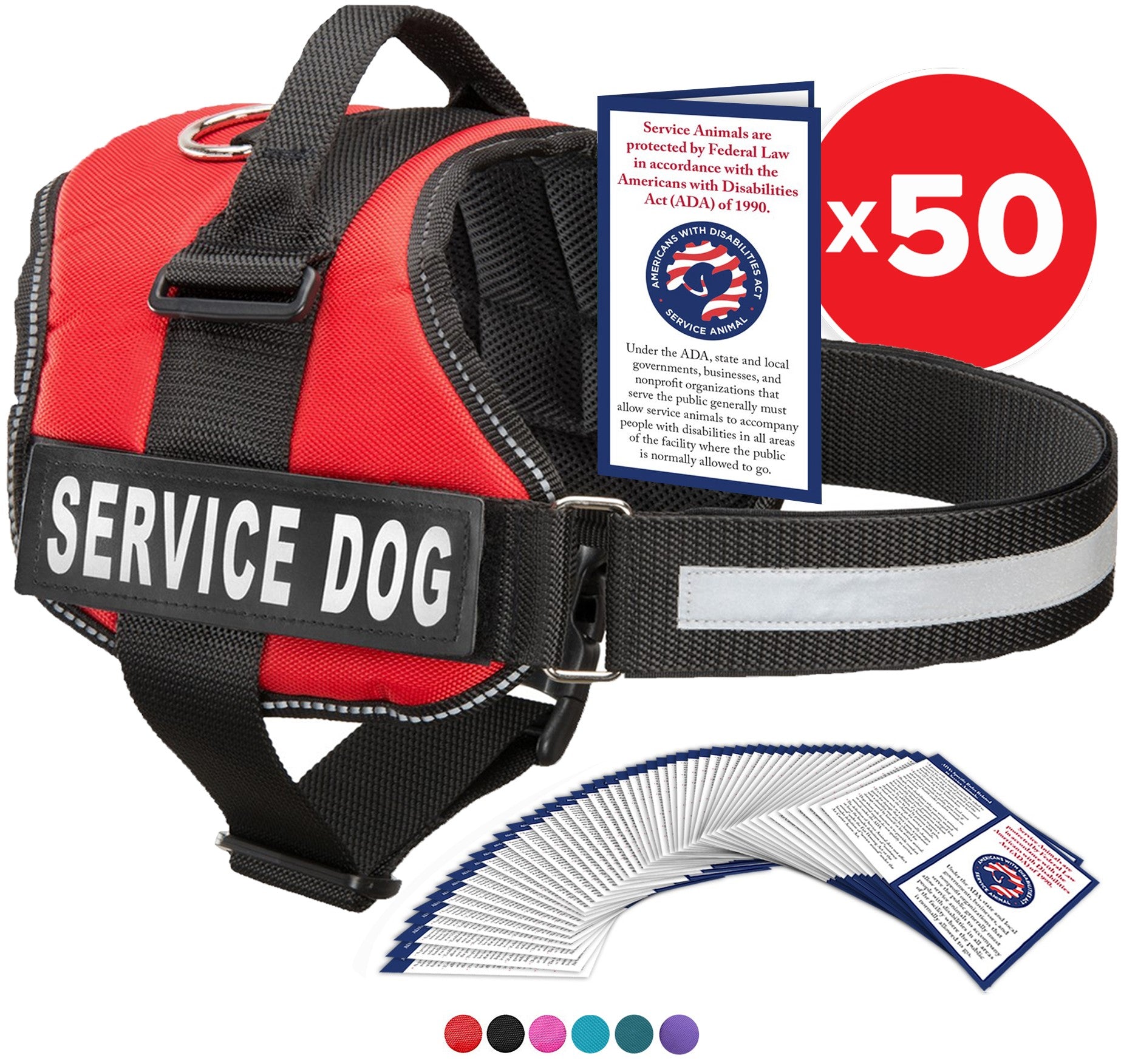An application scenario or product detail of leather service dog harness - Image 7