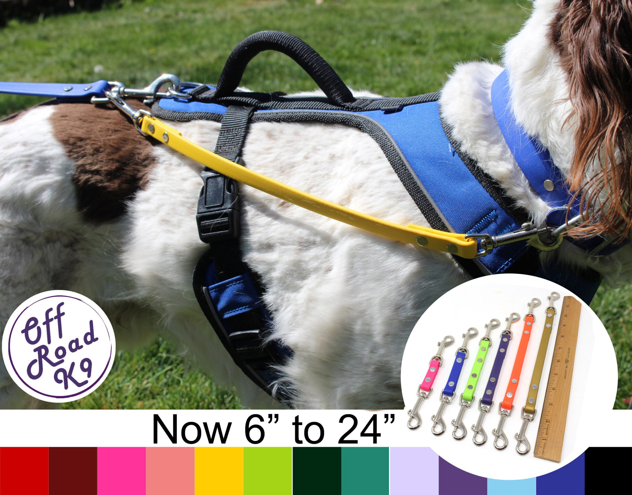 An application scenario or product detail of leather service dog harness - Image 14