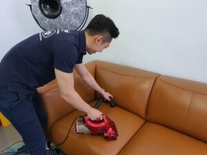 Featured image for the leather sofa cleaning service guide