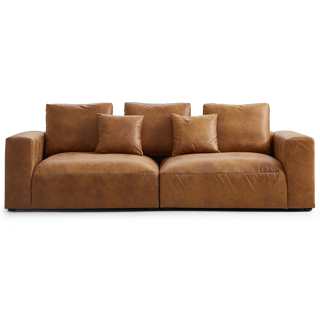 An application scenario or product detail of leather sofa factory outlet - Image 11
