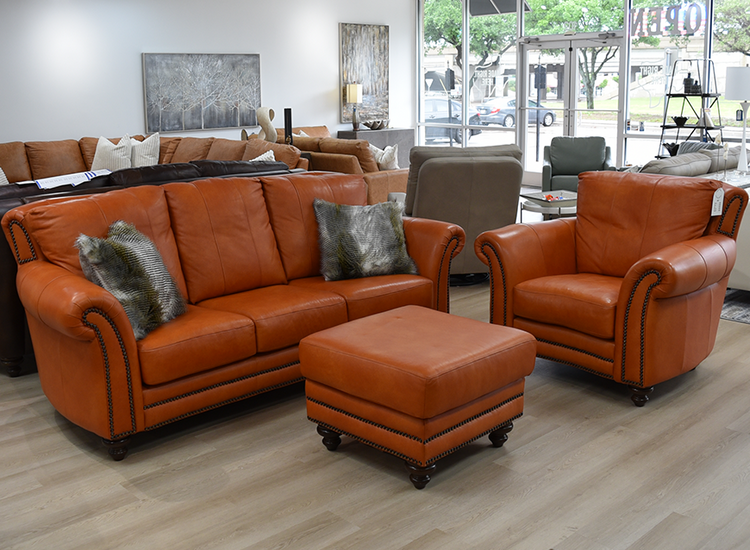 An application scenario or product detail of leather sofa factory outlet - Image 13
