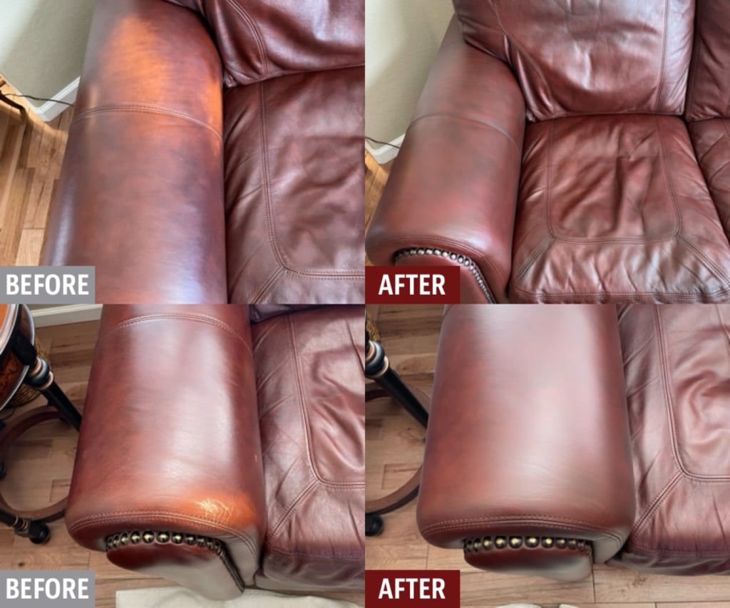 An application scenario or product detail of leather sofa repair service near me - Image 11