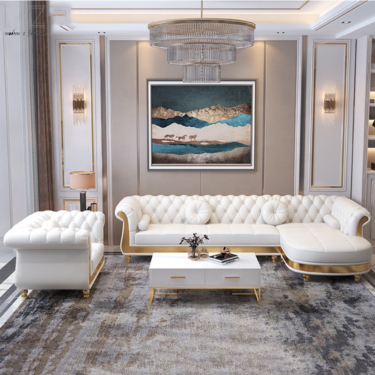 An application scenario or product detail of leather sofa wholesale - Image 10