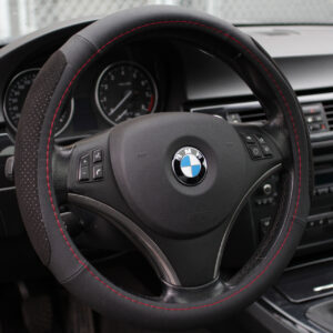 Featured image for the leather steering wheel cover custom guide