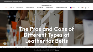 Leather Belts Online - Types of Leather