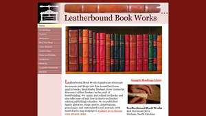Leather Bound Bindery - Custom Leather Bound Books