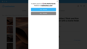 Leather Box USA - Thick Buffalo Leather