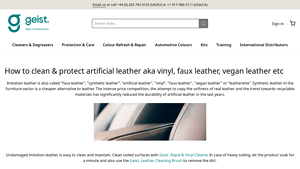 Geist - Key Products for Artificial Leather Care