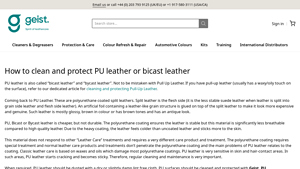 LeatherCare - PU Leather Care Products