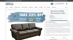 LeatherFurniture - American Made Sacramento Sofa