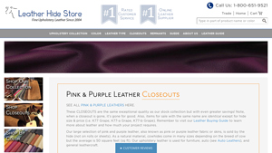 Leather Hide Store - Pink & Purple Upholstery Leather