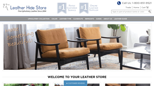 Leather Hide Store - Genuine Cowhide Upholstery Leather