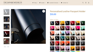 Leathersatchel - Personalised Leather Passport Holder