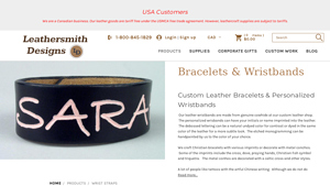 Leathersmith Designs - Custom Leather Bracelets